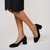 Customizable Black Suede Ballet Pump