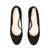 Customizable Black Suede Ballet Pump