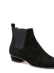 Customizable Black Suede Chelsea Boot