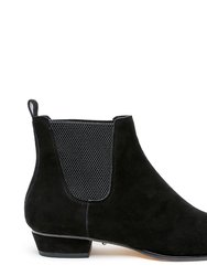 Customizable Black Suede Chelsea Boot - Black