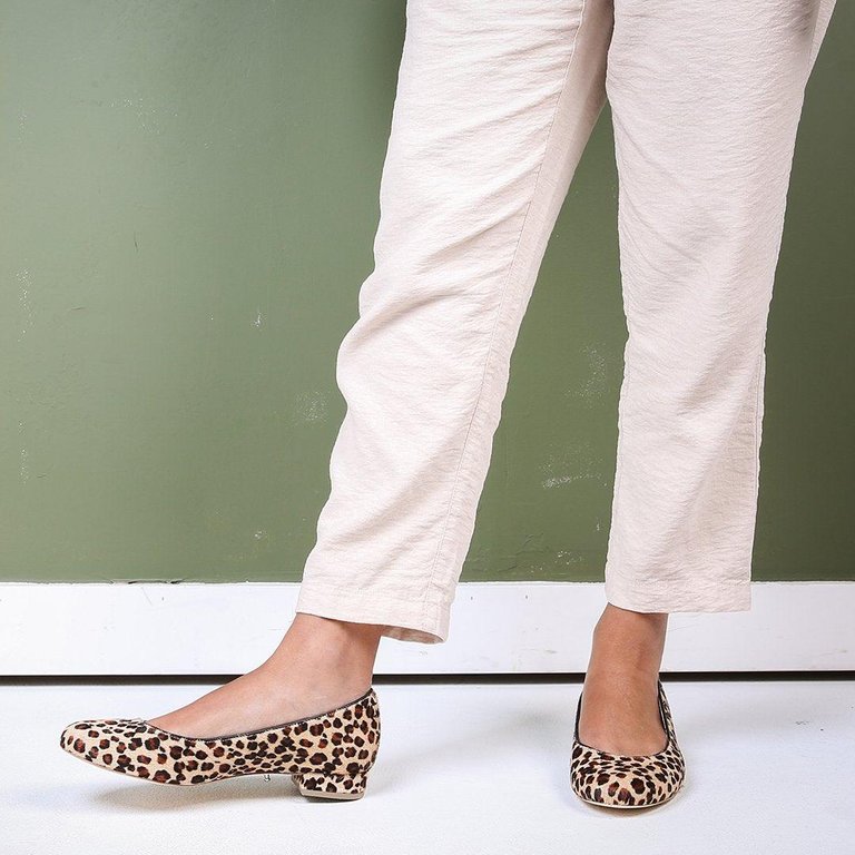 Customizable Leopard Ballet Flat