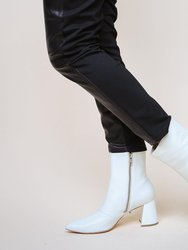 Customizable White Ankle Boot