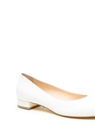 Customizable White Ballet Flat