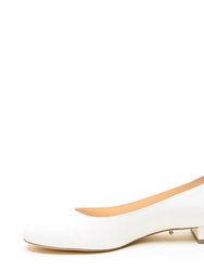 Customizable White Ballet Flat