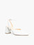 Customizable White V Mule + Marilyn Strap