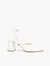 Customizable White V Mule + Marilyn Strap - White