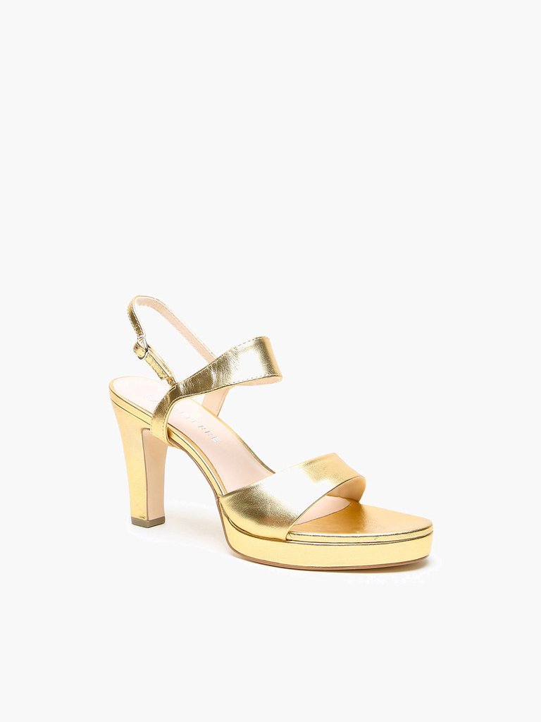 Gold Lo Platform + Elsie Strap