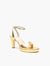 Gold Lo Platform Heel With Marilyn Strap