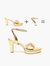 Gold Lo Platform Heel With Marilyn Strap