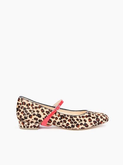 Alterre Leopard Ballet Flat + Red Gloss Twiggy Strap product