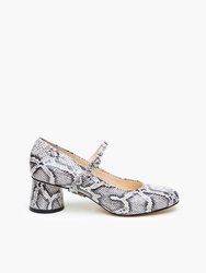 Python Ballet Pump + Twiggy Strap - Python