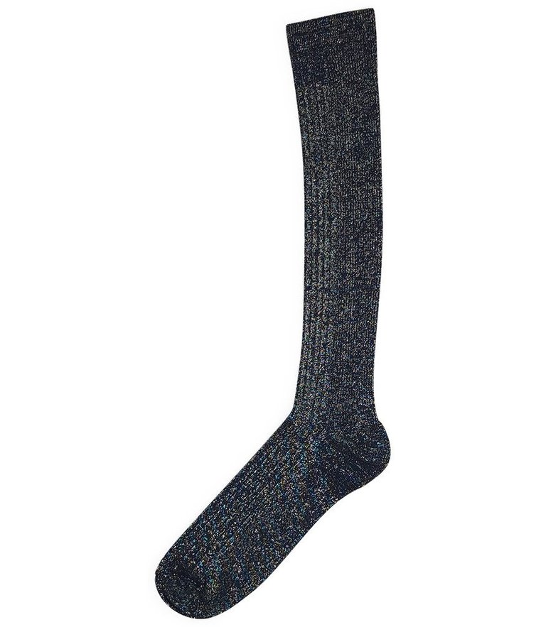 Blue Zoe Long Socks - 004 Blue