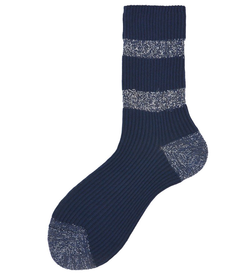 Royal Blue Aurora Short Socks - 017 Royal Blue