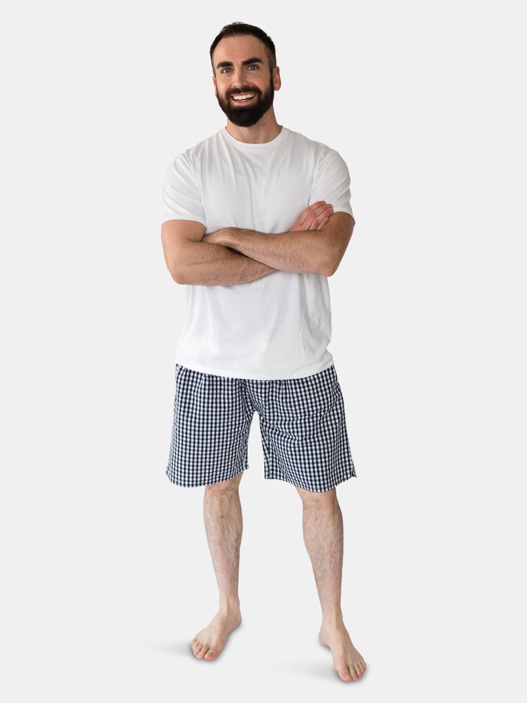 Daniel Men’s Shorts - Navy Gingham