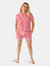 Lilly Women's Short Sleeve Shirt & Shorts Set