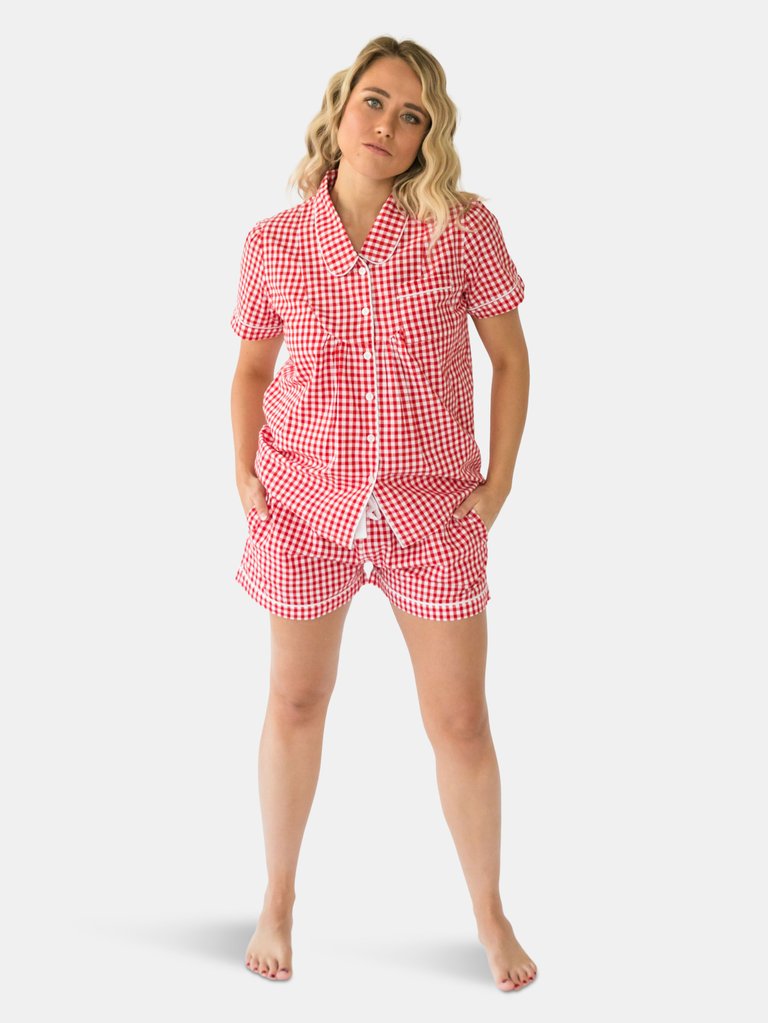 Lilly Women's Short Sleeve Shirt & Shorts Set