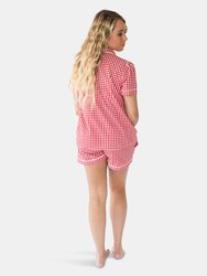 Lilly Women's Short Sleeve Shirt & Shorts Set