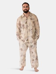 Matthew Men’s Long Sleeve Shirt & Pajama Set - Maple