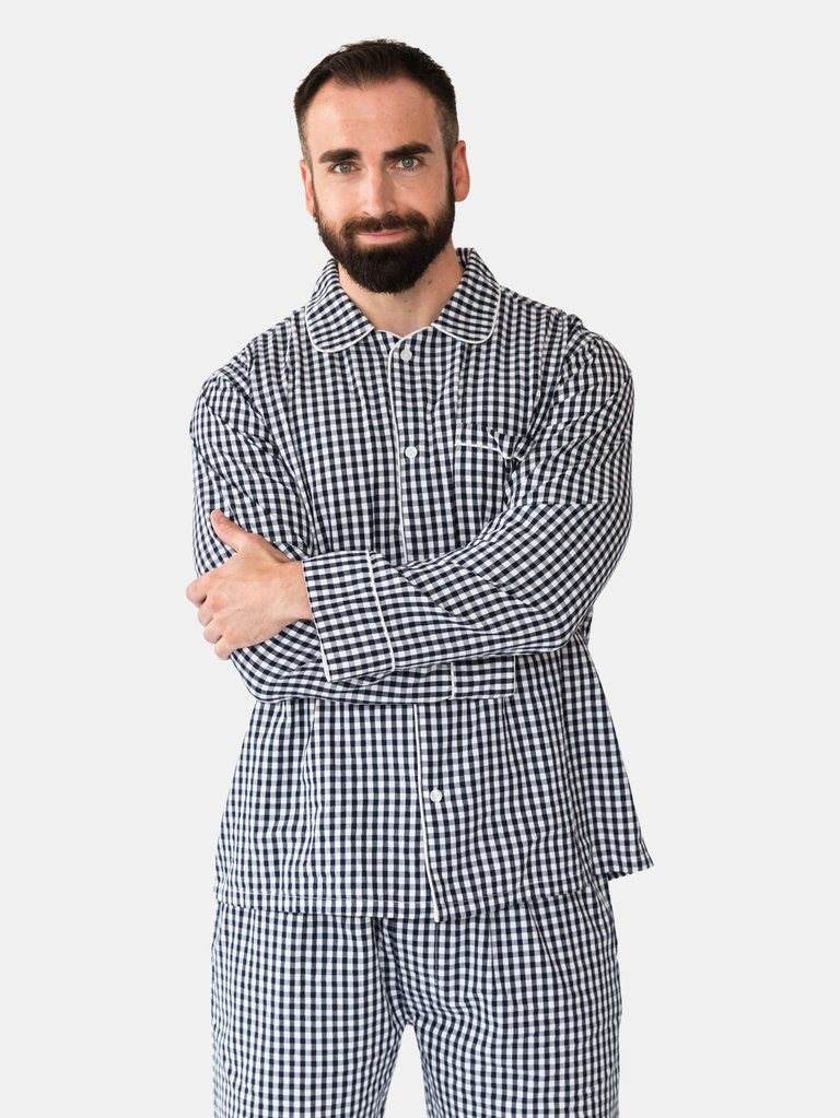 Matthew Men’s Long Sleeve Shirt & Pajama Set