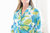 Myra Blue Tie-Dye Print Women's Nightwear Long Sleeve Shirt and Pajama Set