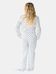 Myra Women's Long Sleeve Shirt & Pajama Set