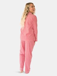 Myra Women's Long Sleeve Shirt & Pajama Set