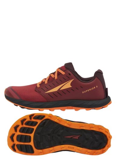 Altra Women's Superior 5 Trail Running Shoes - B/Medium Width In Maroon product