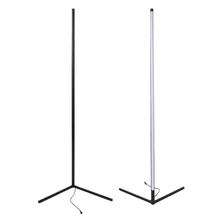 57 in. Black LED RGB Floor Lamp