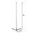 57 in. Black LED RGB Floor Lamp