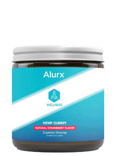 Alurx Store Hemp Gummy, Natural Strawberry Flavor, Wellness product