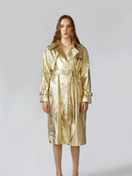 Trench Coat in Gold - Gold