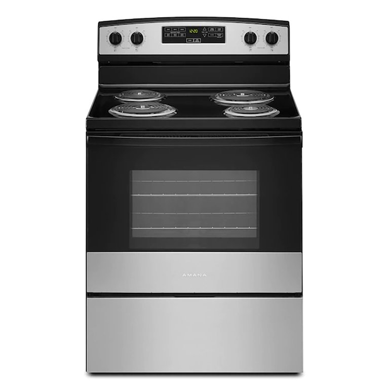 4.8 Cu. Ft. Stainless Steel Freestanding Electric Range
