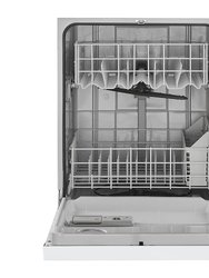 59 dBA White Front Control Dishwasher