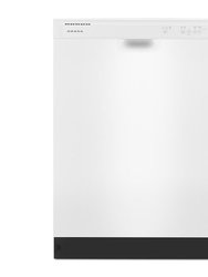 59 dBA White Front Control Dishwasher