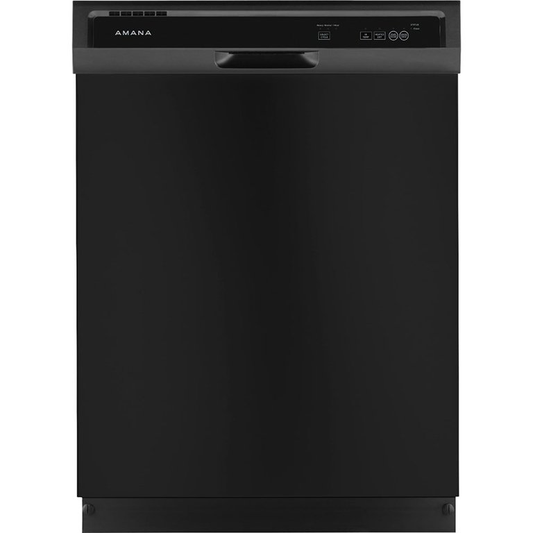 64 dBA White Built-in Dishwasher - Black