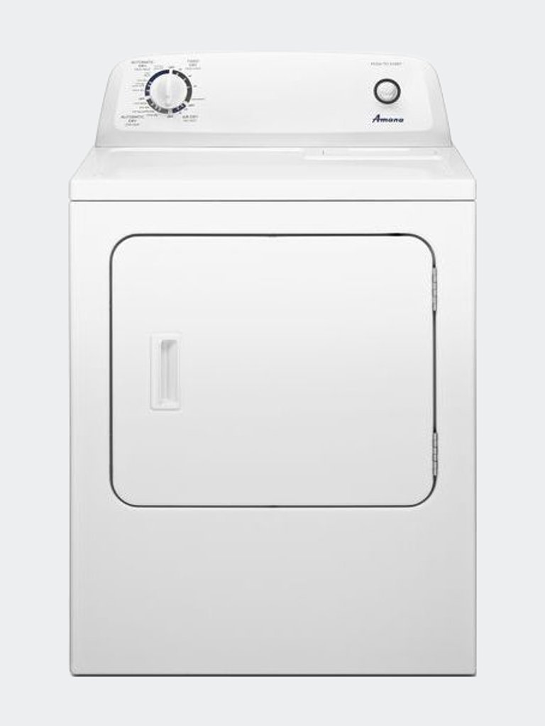 6.5 Cu. Ft. White Electric Dryer - White