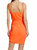 Aubriella Cutout Ruched Mini Dress In Sorbet