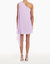 Elisa One Shoulder Mini Dress In Purple