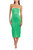 Meline Midi Dress In Grass/ Ivory - Grass/ Ivory