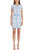 Penelope Knit Dress In White/Baby Blue - White/Baby Blue