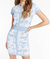 Penelope Knit Dress - White Blue