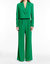 Reggie Cropped Blazer In Green - Green