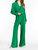 Reggie Cropped Blazer In Green