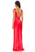 Rosemary Silk Maxi Dress In Crimson