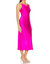 Shaelyn Silk Dress In Hot Pink