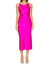 Shaelyn Silk Dress In Hot Pink - Hot Pink