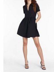 Short Sleeve Althea Dress - Black