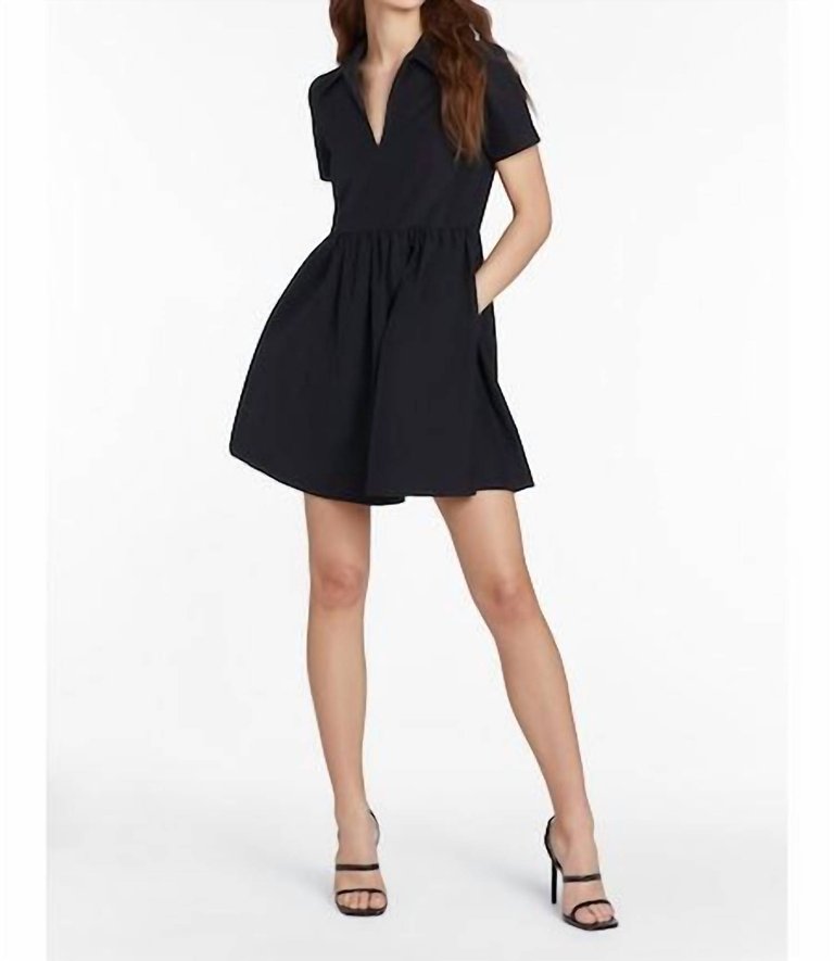 Short Sleeve Althea Dress - Black