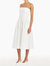 Strapless Holland Dress In White