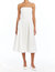 Strapless Holland Dress In White - White